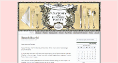 Desktop Screenshot of anatomyofadinnerparty.com